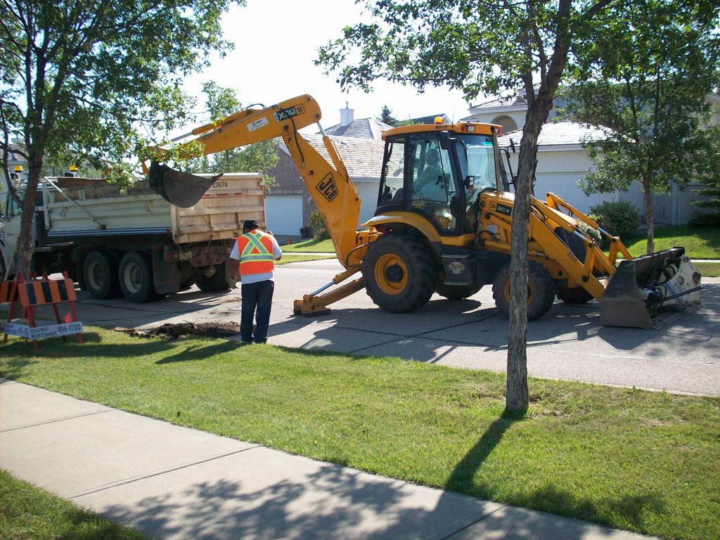 Digging Up The Road by mdmayes