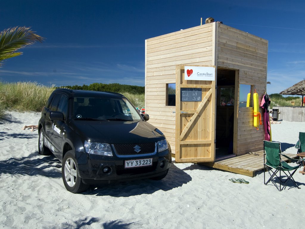 Palm Beach, Frederikshavn - Lifeguard on duty by boegh