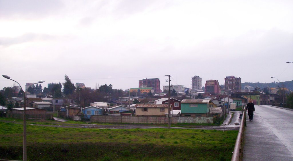 Panorama de Temuco desde el puente Cautín - 2008 by alfredo palma