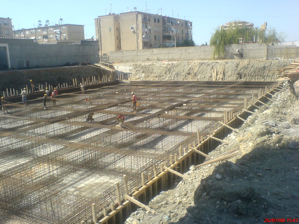 Construction of Supermax Commercial Center by Eliodor Shehi