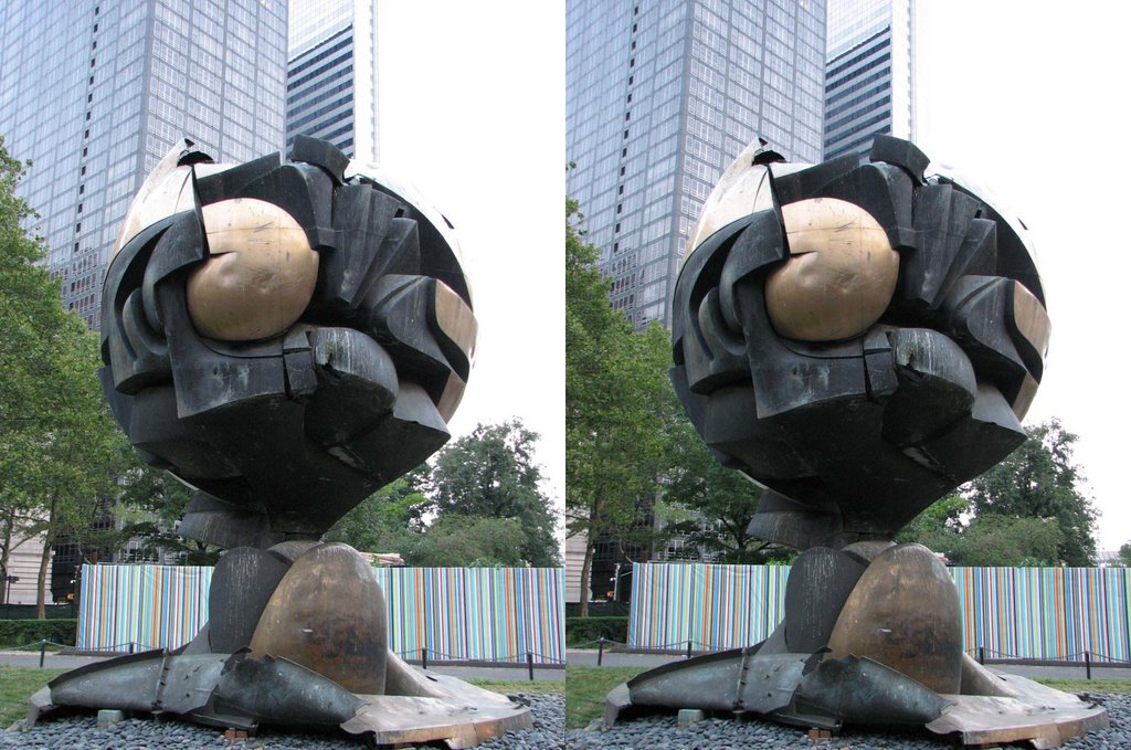 The Sphere: Relocated World Trade Center Sculpture X3D by kamalyn-3D