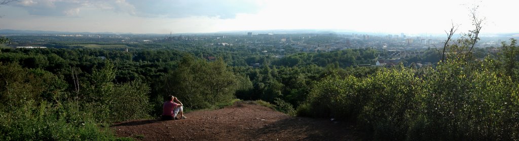 Panoramic view from the top at the Ostrava city by gaableenz