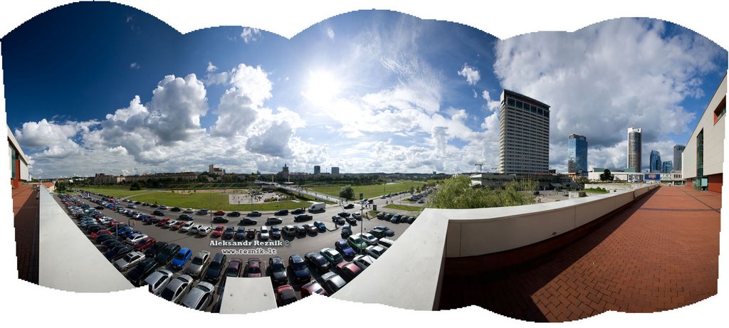 Vilnius center panorama by Aleksandr Reznik