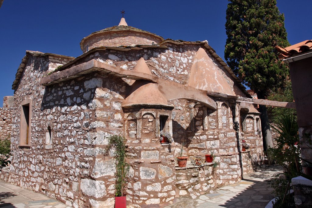 The Monastery of Agia Varvara by Finn Lyngesen