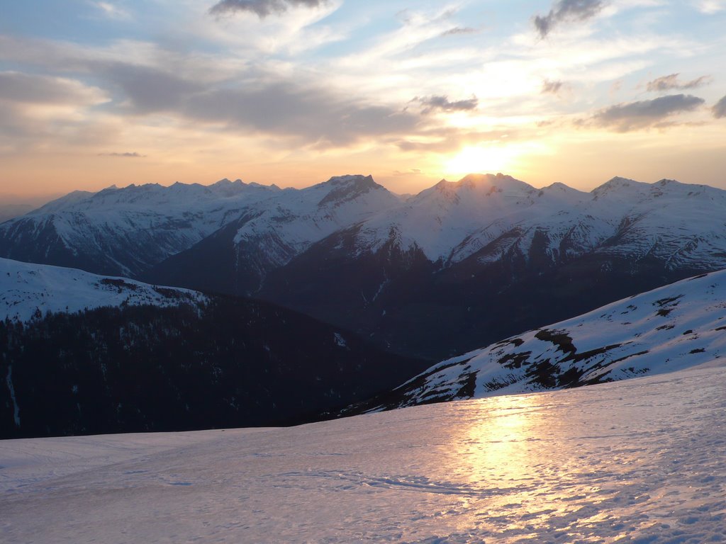 Sunset on Jakobshorn by Adam Podroužek