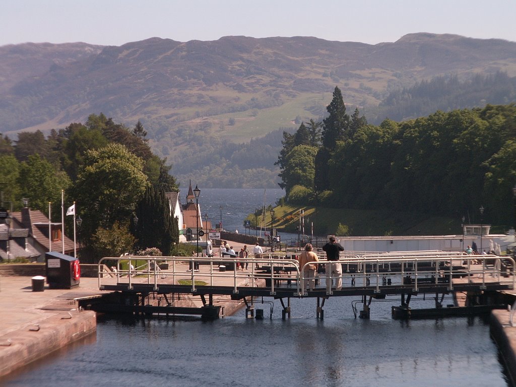 Locks on Caledonian Canal by mikeglover