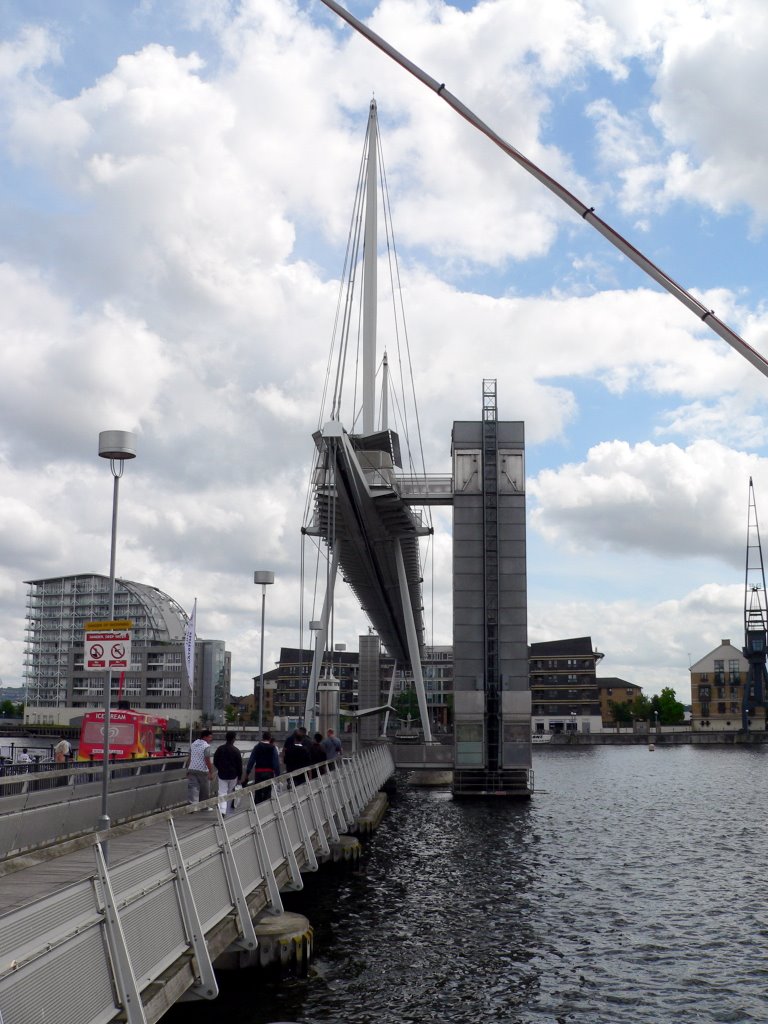 Royal Victoria Docks - Millenium Footbridge by Frank Warner