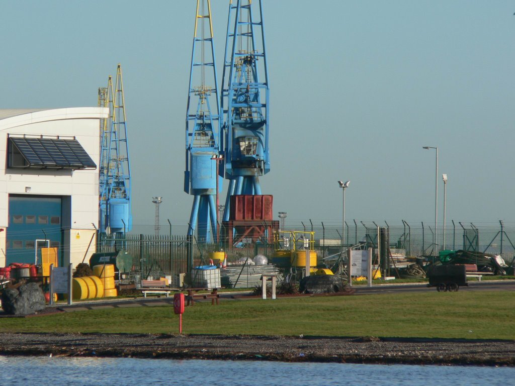 Cardiff Docks, Wales by Frank Warner