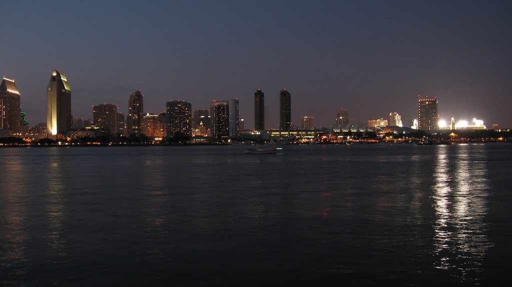 San Diego skyline from Coronado by Warren Cheng