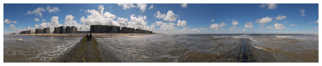 Panorama Noordzee Oostende België by www.larsscheve.nl