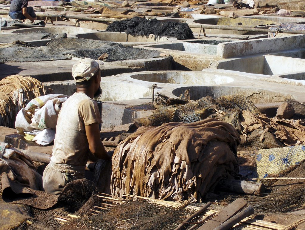 La tannerie - Marrakech by Jean Mahy