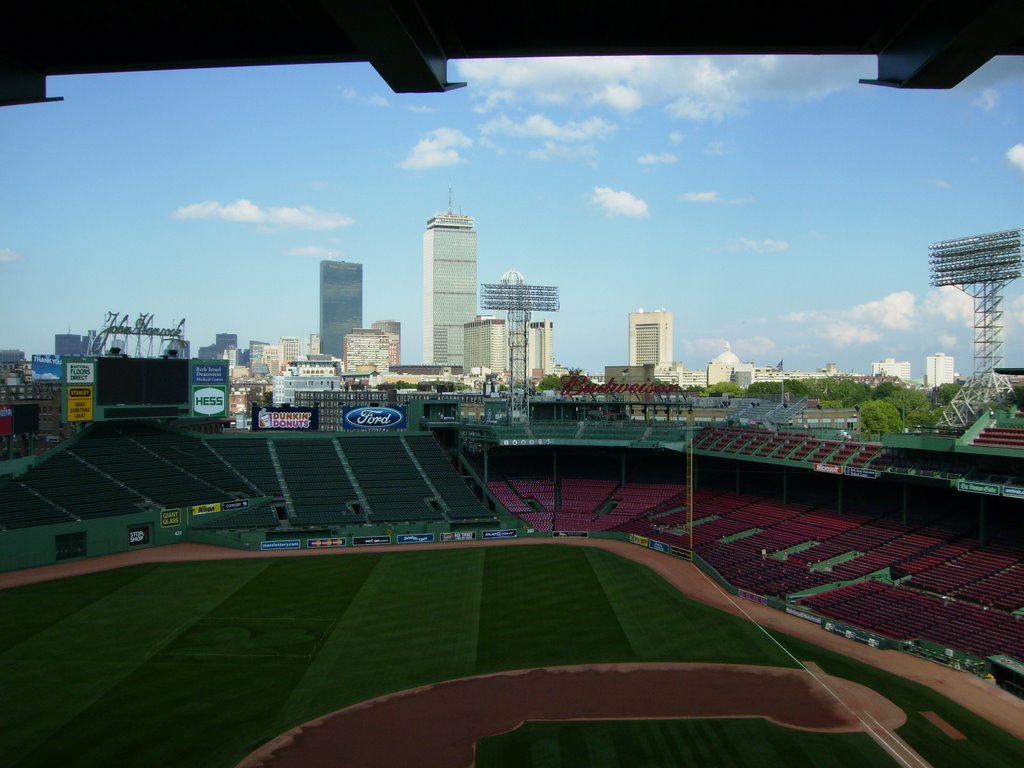 Boston skyline from fenway by i bbuli