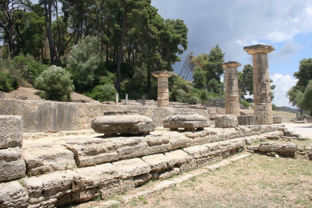 Hera Temple, Olympia by Paolo Borghello