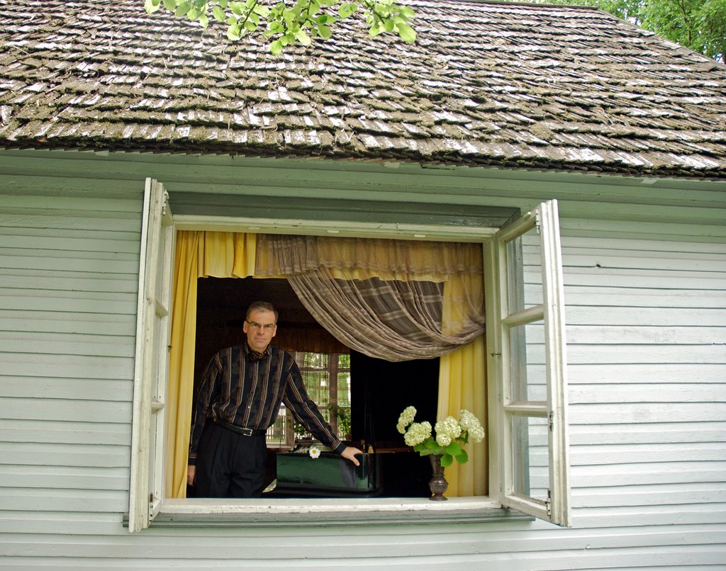 Me, after having concert in M.K.Čiurlionis memorial museum in Druskininkai by Jurgis Karnavicius