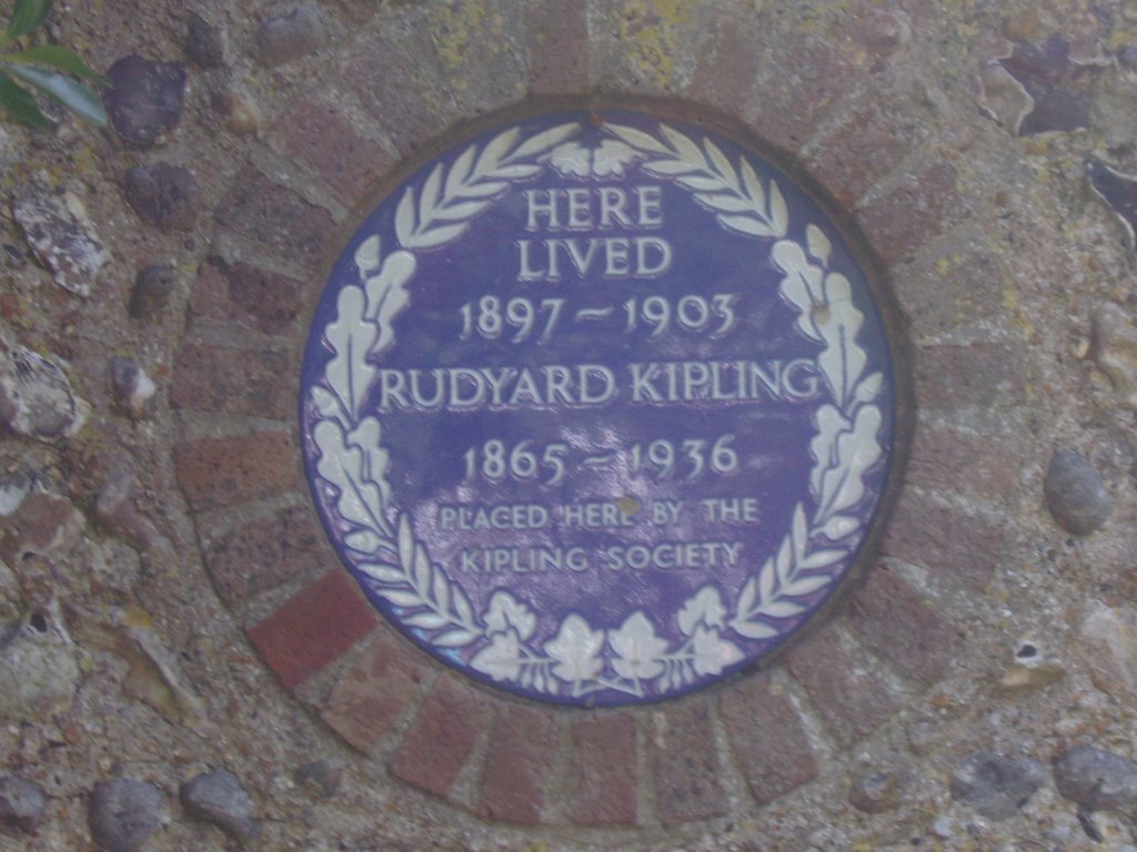 Rudyard Kipling memorial plate by triple_k