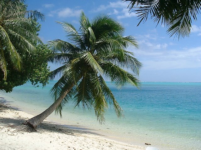 Plage de l'hotel relais Mahana baie d'Auea - Huahine by patrick.olivier thil…