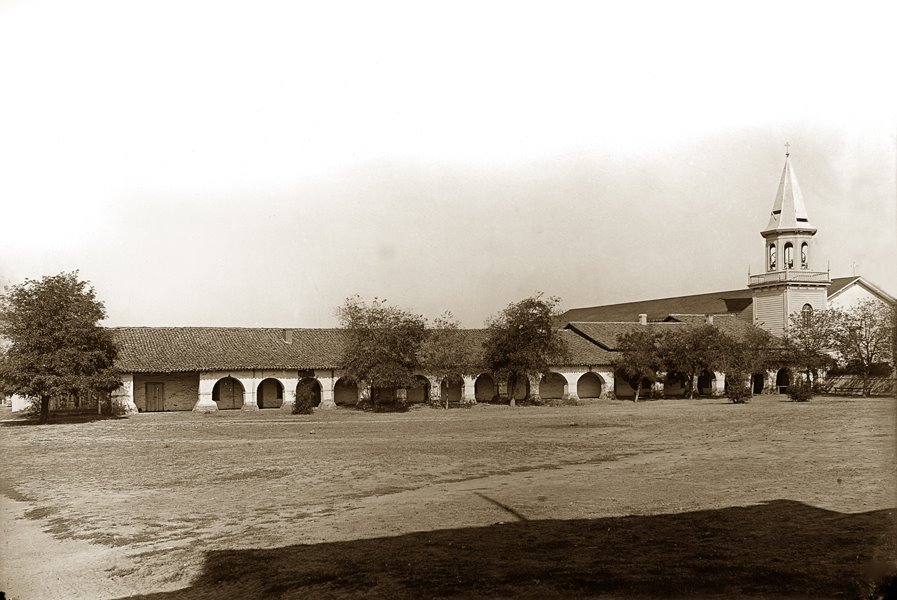 San Juan Bautista Mission, circa 1880 caviews.com by California Views Photo Archives