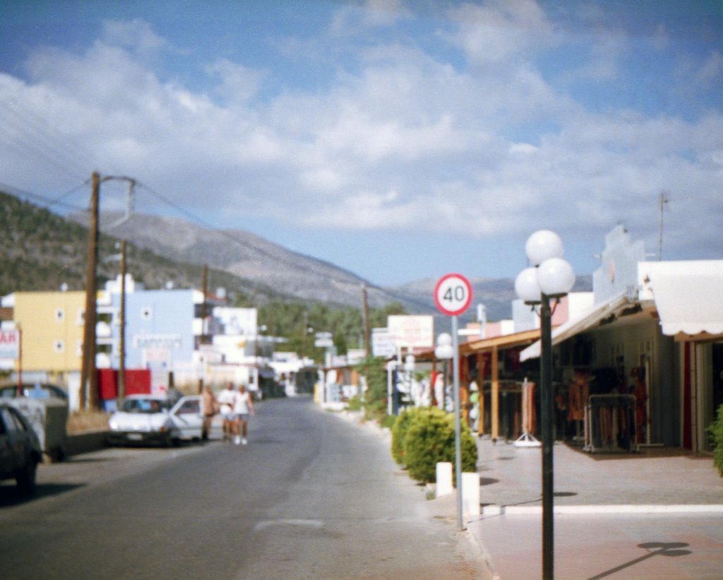 Mália - Main road, 1997 by T. Liebscher