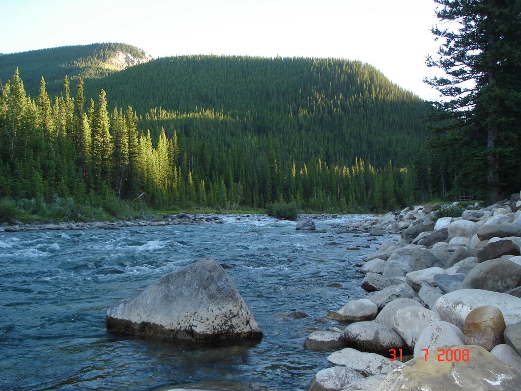 Elbow river Kananaskis country by Tony