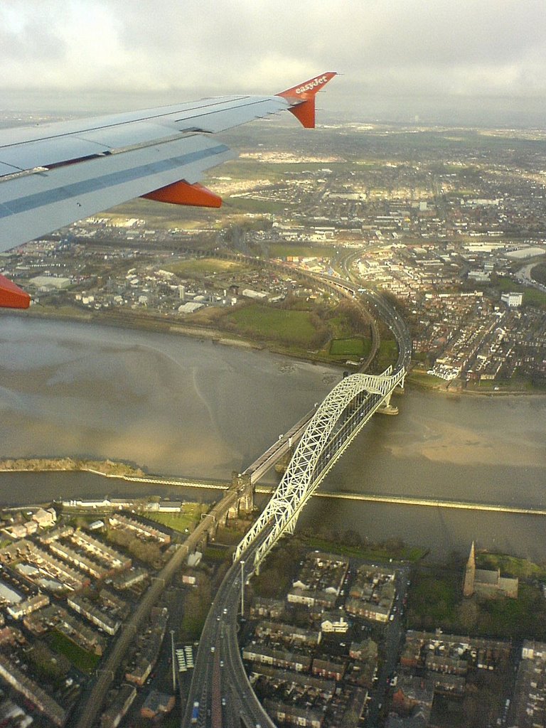 Runcorn Widnes Bridge by David Humphreys