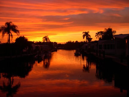 Sunset in Briny Breezes by briny1958