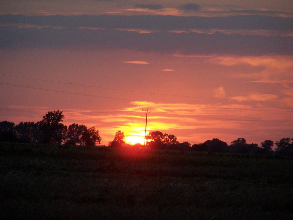 Polonia, Dobrzyca, Tramonto by luca ©