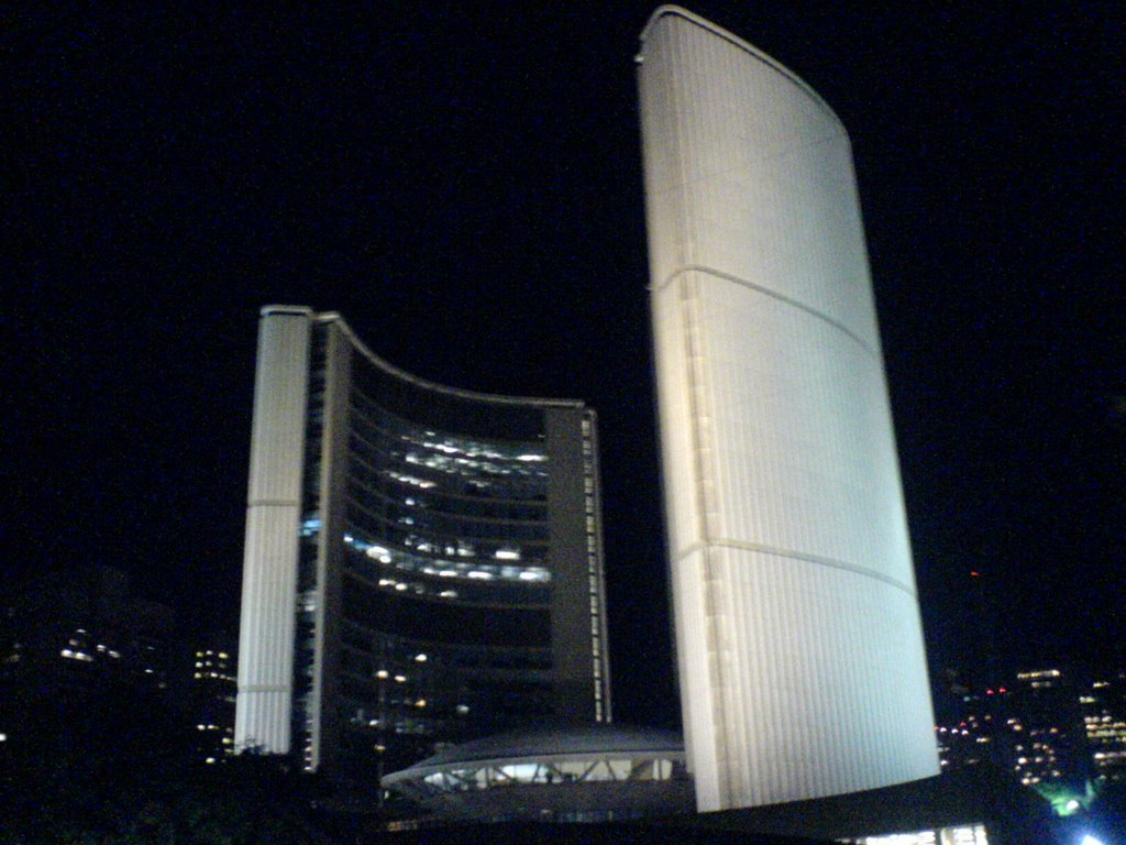 Night Shot of Toronto City Hall by Spirritt