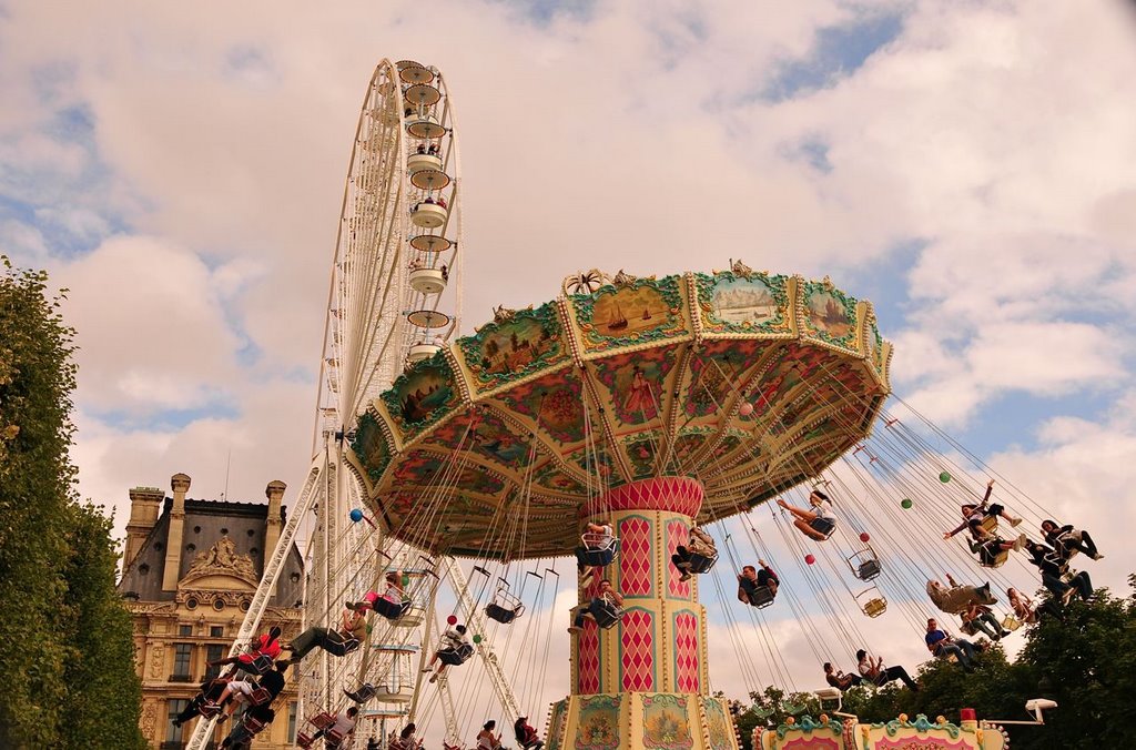 Manèges au Jardin des Tuileries by Flaneuse-92