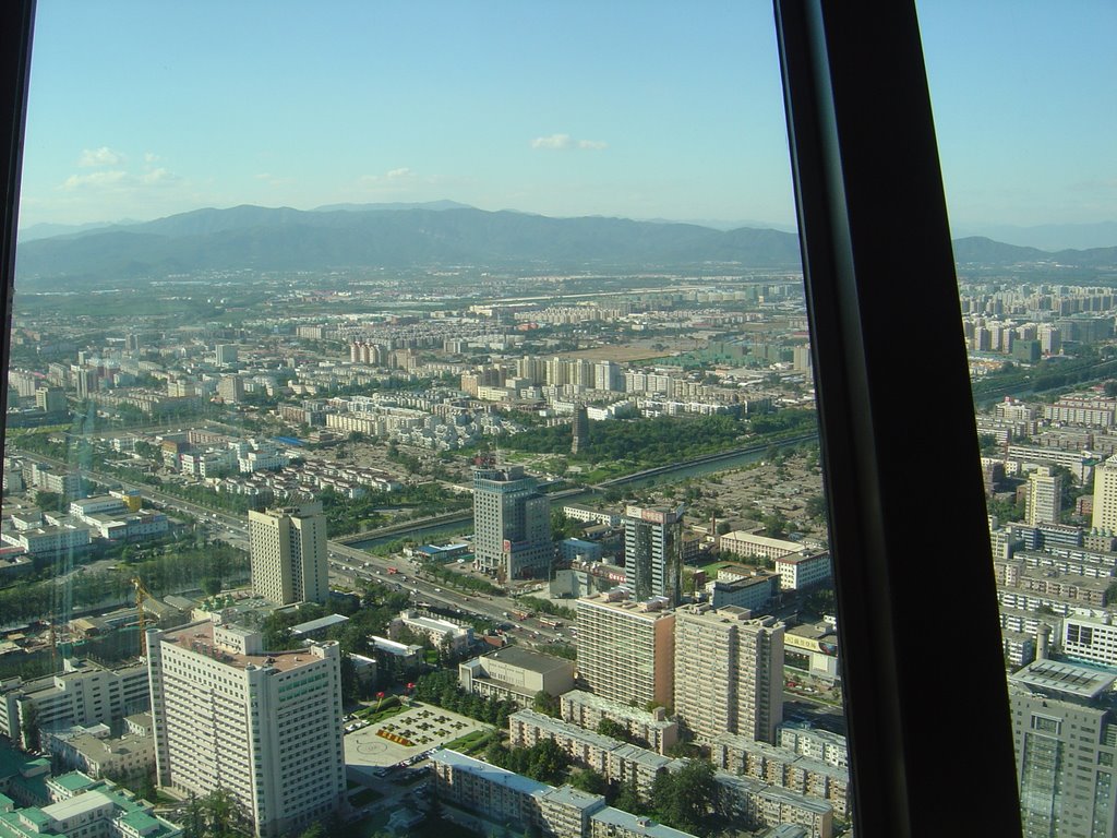 Beijing from CCTV Tower on a clear day by A J Butler