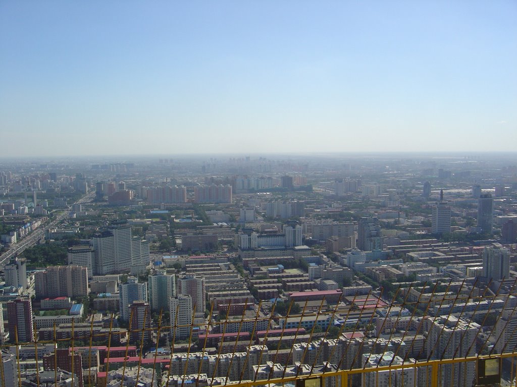 Beijing from CCTV Tower on a clear day by A J Butler