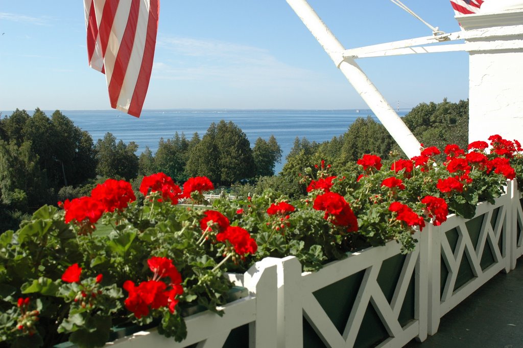 Grand Hotel Porch View by Mark Van Fleet