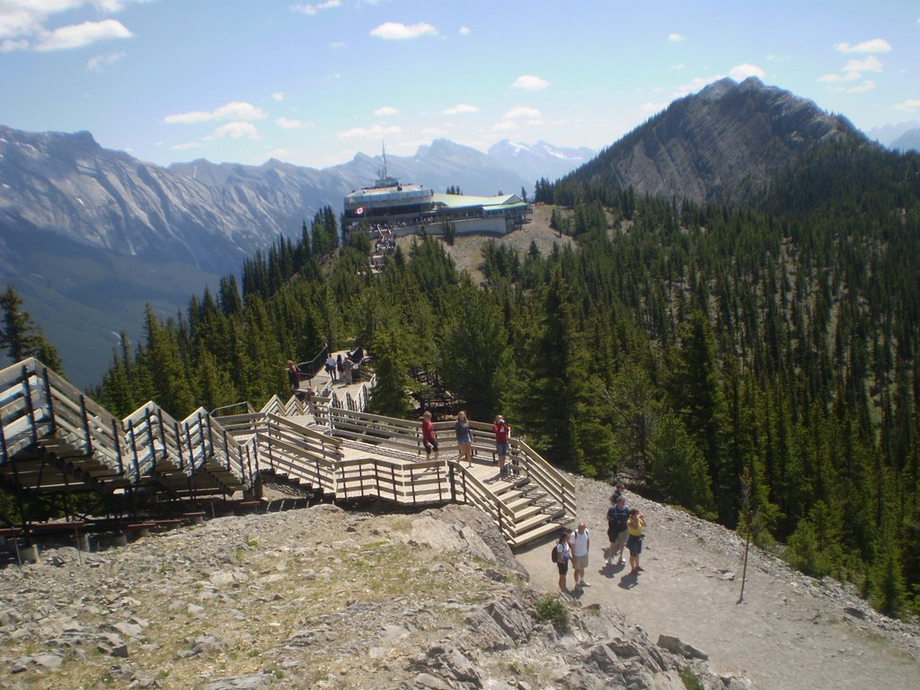 Banff National park, Gondola lift destination station from far. by mathewsdita