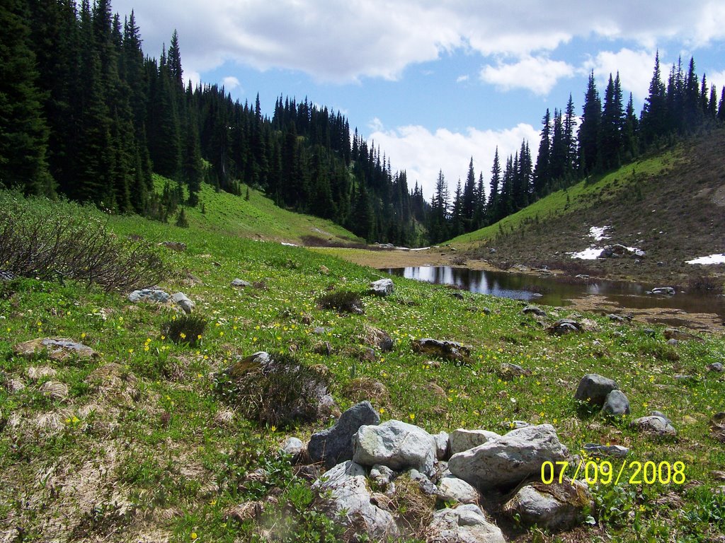 Singing Pass over to Singing Creek and Cheakamus Lake by Wester Van