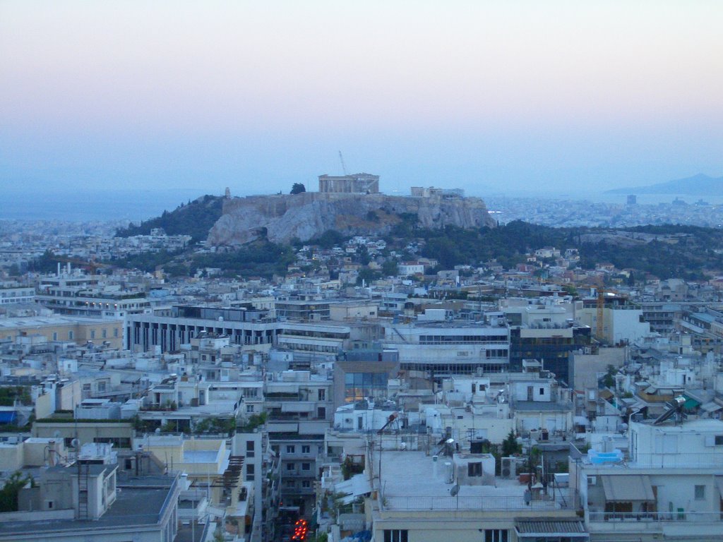 Acropolis View sunset by Andrew Pickles