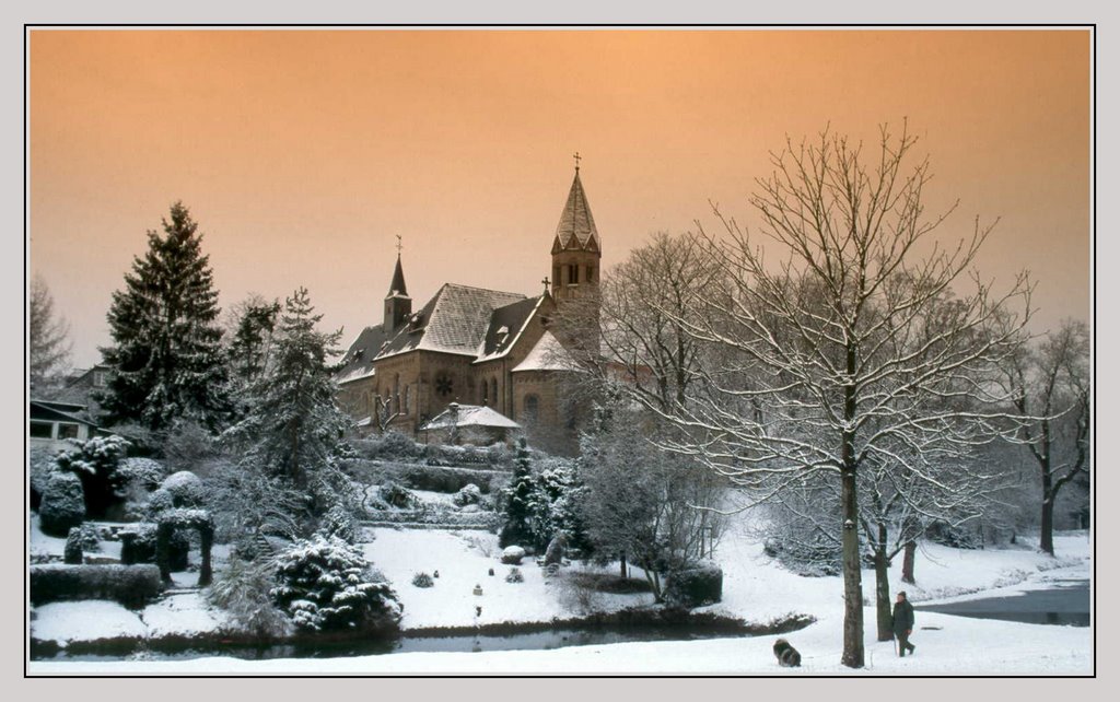 Mülheim Kloster Saarn im Winter by photographer10