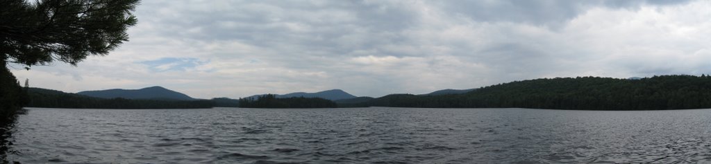 Newcomb Lake from Camp Santanoni by restij