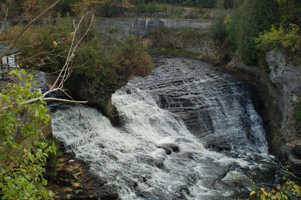 Water Fall in Elora by jimwithajeep