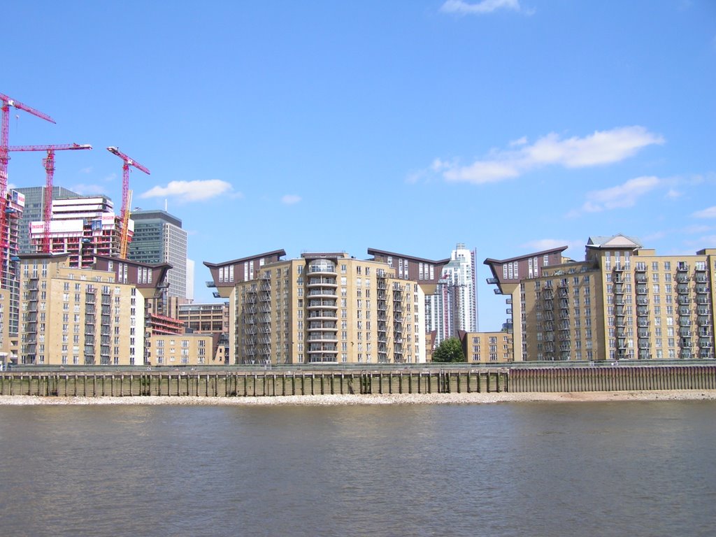 Westferry Road Riverfront by Mike Shields