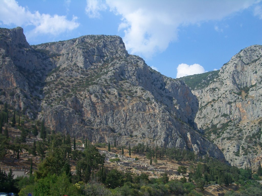 Sanctuary of Apollo and Mt Parnassus by Andrew Pickles