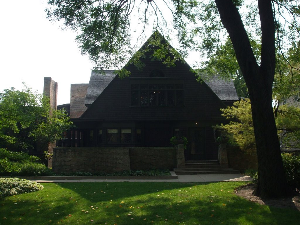 Frank Lloyd Wright Home & Studio - Front View by DWGRadio