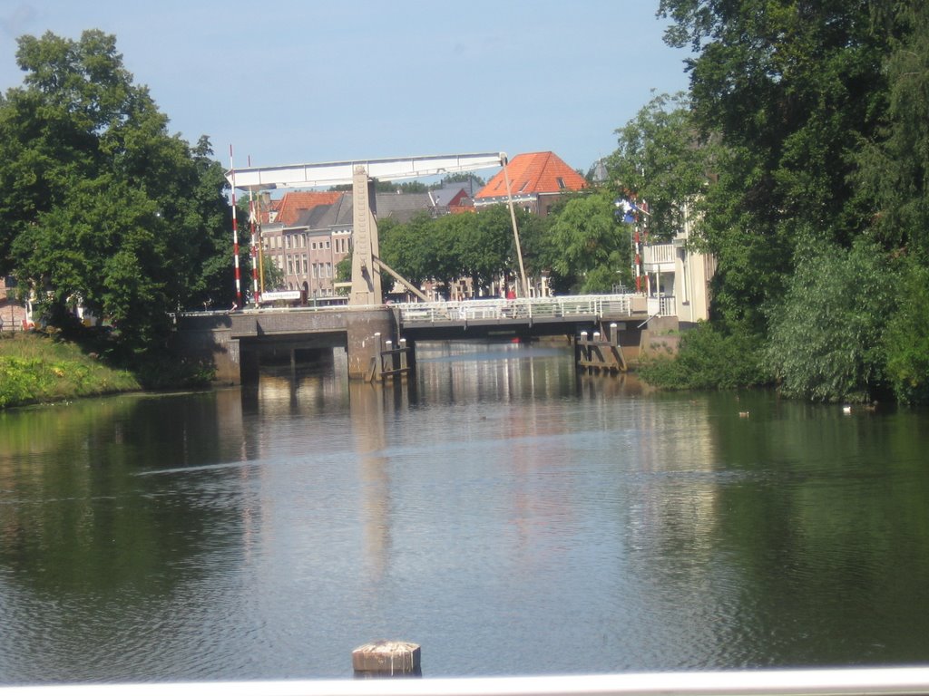 Zwolle, stadsgracht en Diezerpoortenbrug by gerrits