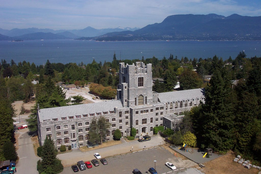 Georgia Strait from UBC campus by waltvdk