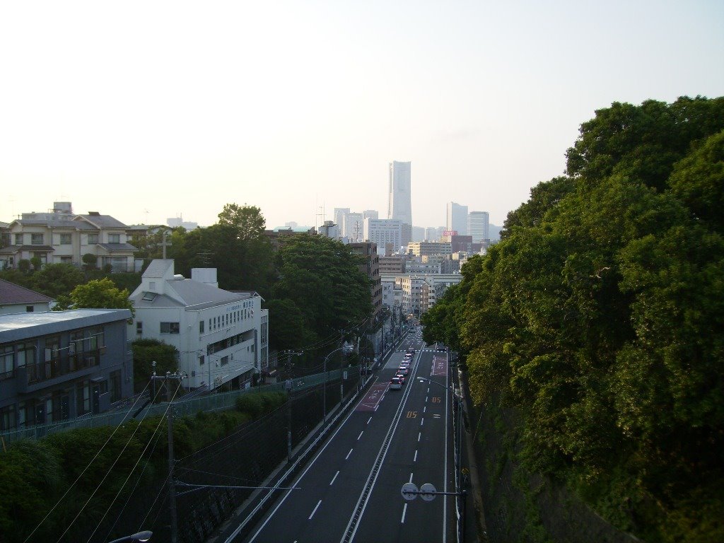 Yokohama　打越橋からみなとみらい方面をみて by bellsky