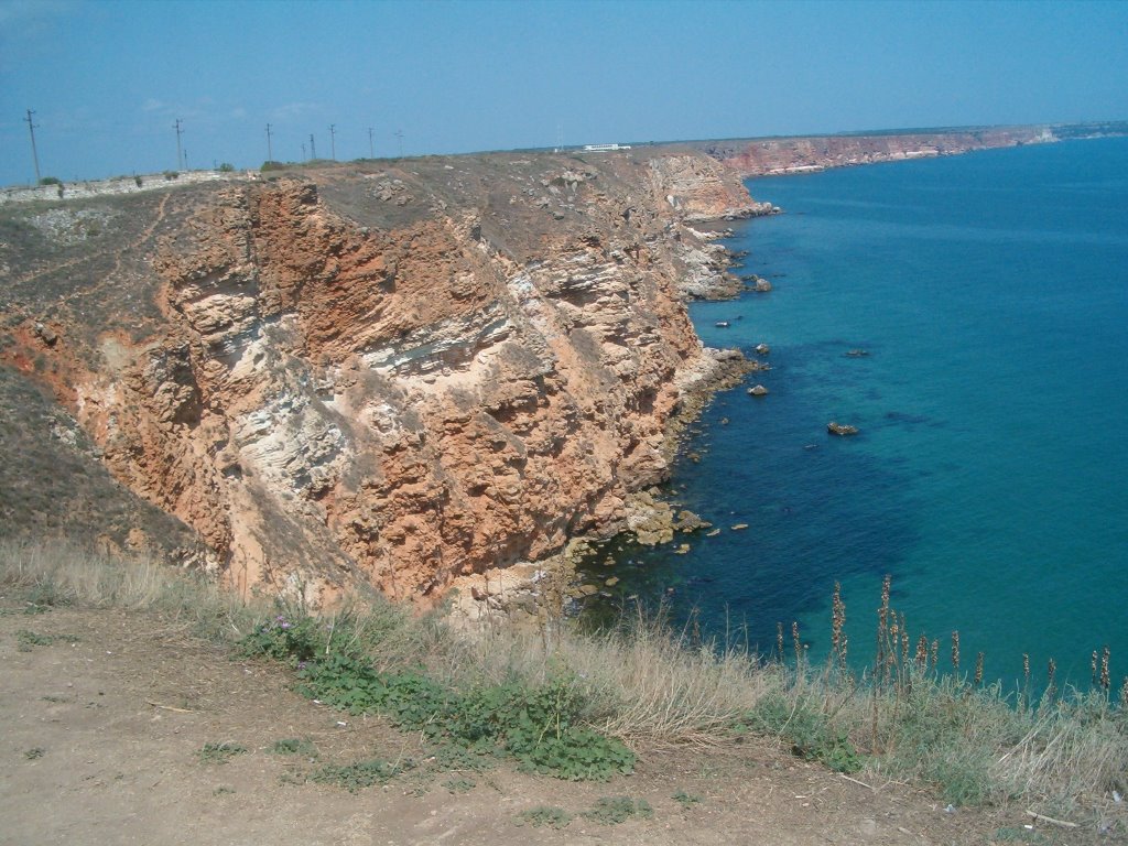 End of Bulgaria, cape Kaliakra by Dimitar Semerjiev