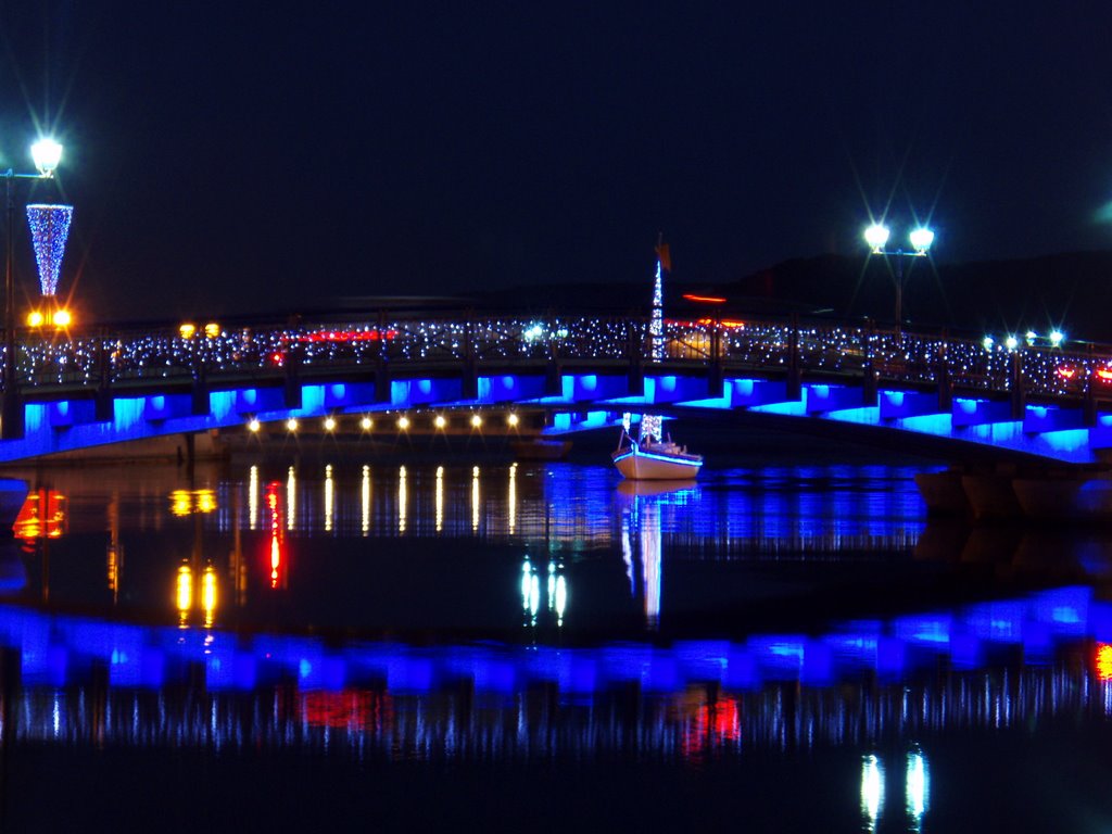 Pont bleu de nuit by avengarde