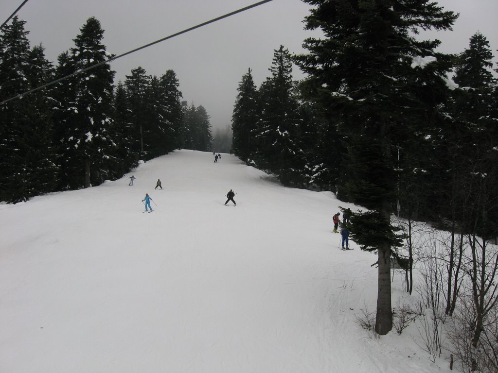 Borovec, View from the lift to the blue flag Ski-Run by VG_r