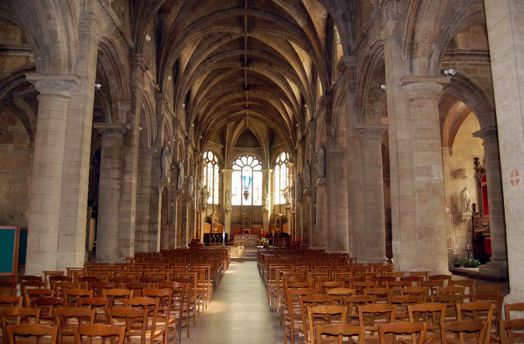 The Nave of the Cathedral by Lecleire Jacques