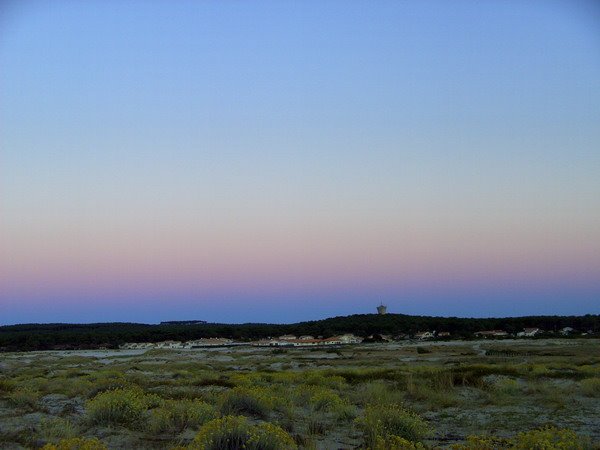 Biscarrosse Plage, view to Watertower by Michael Friedchen