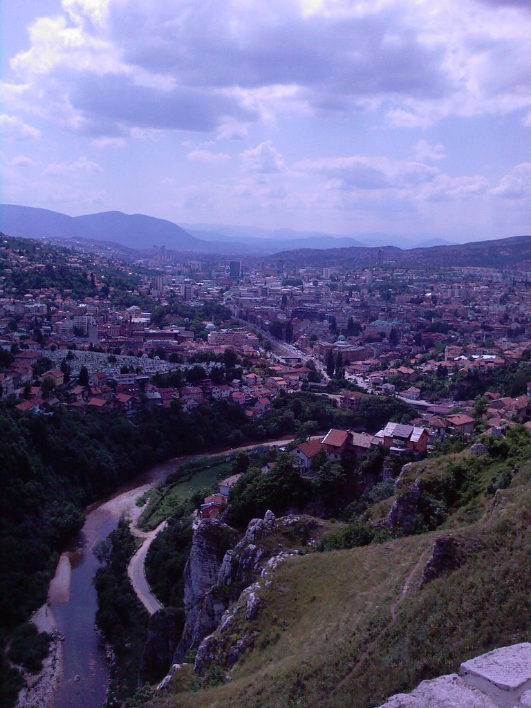 Sarajevo from old castle by Berat Uygun