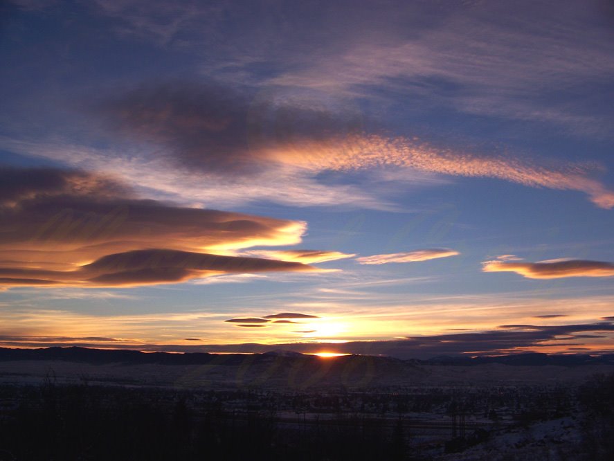 Butte Sunset from east ridge by Mike Craig